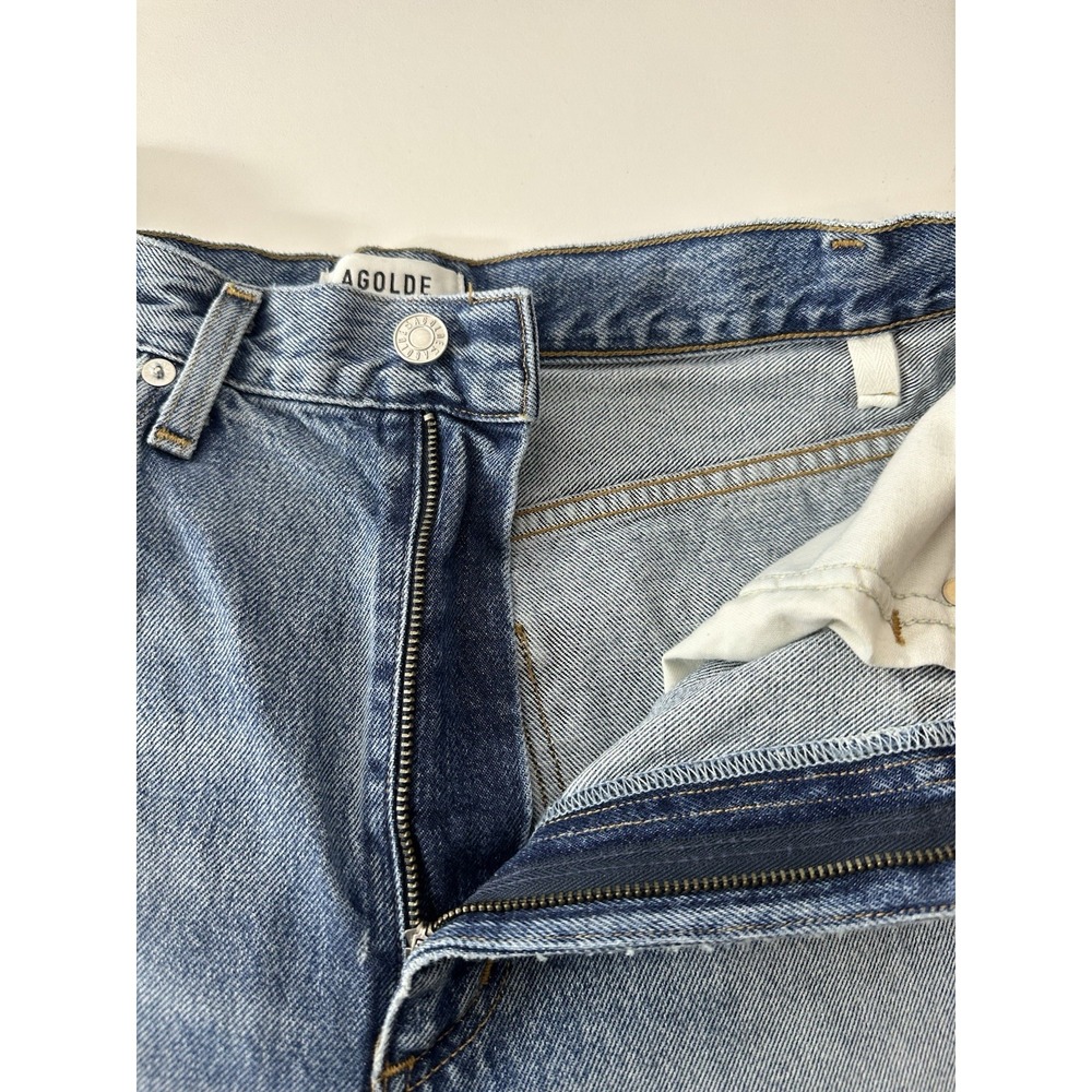 Agolde Women's High Rise Straight Denim Jeans Size 27 Blue Classic - Picture 7 of 9